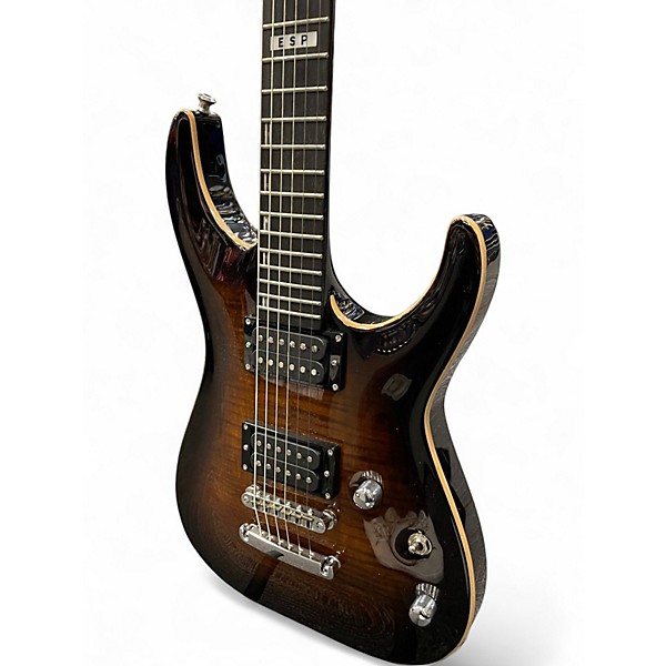 Used ESP E-II Horizon TIGER BURST Solid Body Electric Guitar