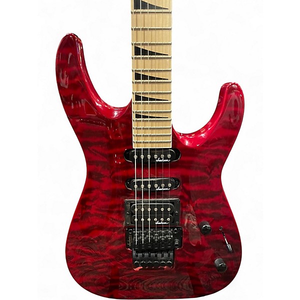 Used Jackson JS34Q Dinky Crimson Red Trans Solid Body Electric Guitar