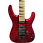 Used Jackson JS34Q Dinky Crimson Red Trans Solid Body Electric Guitar