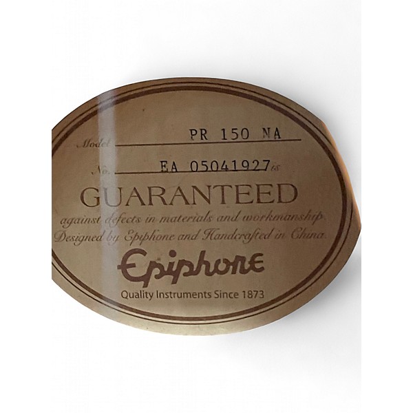 Used Epiphone PR-150 NA  brown Acoustic Guitar