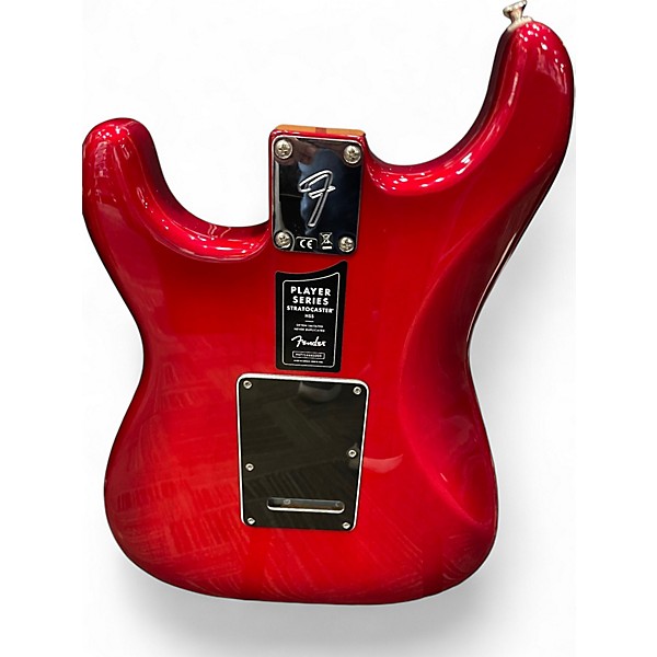 Used Fender Player Stratocaster HSS Candy Red Burst Solid Body Electric Guitar