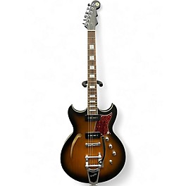 Used Reverend Tricky Gomez 290 Satin Coffee Burst Hollow Body Electric Guitar
