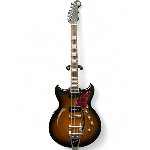 Used Reverend Tricky Gomez 290 Satin Coffee Burst Hollow Body Electric Guitar