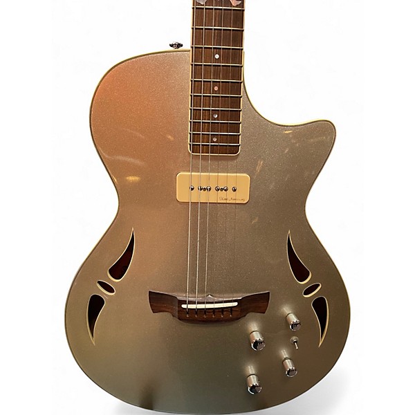 Used Crafter Guitars SAT Silver Hollow Body Electric Guitar