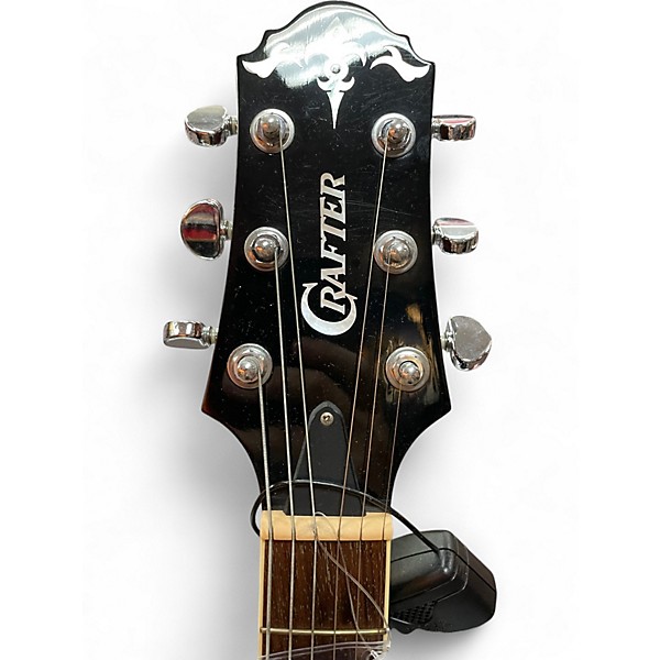 Used Crafter Guitars SAT Silver Hollow Body Electric Guitar