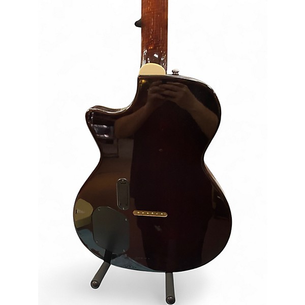 Used Crafter Guitars SAT Silver Hollow Body Electric Guitar