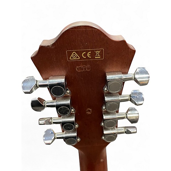 Used Ibanez ael108td 8 STRING ACOUSTIC Natural Acoustic Electric Guitar