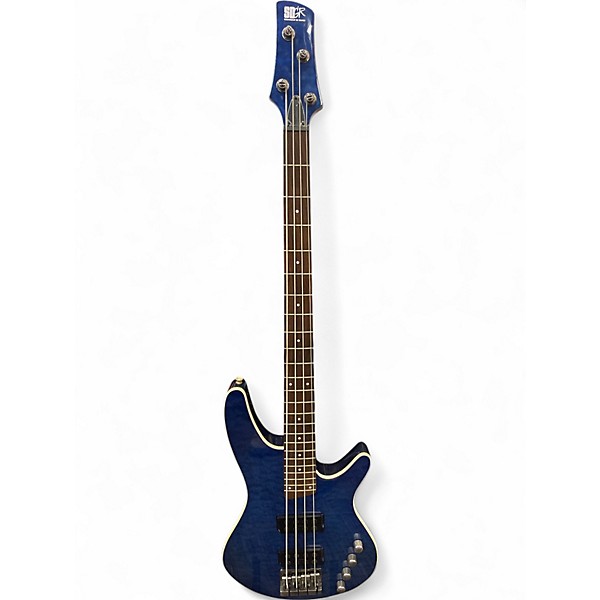 Used Ibanez SRX3EXQM1 Blue Electric Bass Guitar