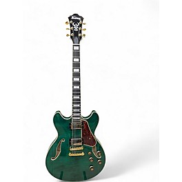 Used Ibanez AS93FM MOSS GREEN Hollow Body Electric Guitar