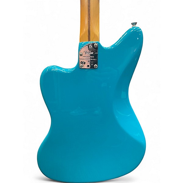 Used Fender american professional II Jazzmaster miami blue Solid Body Electric Guitar