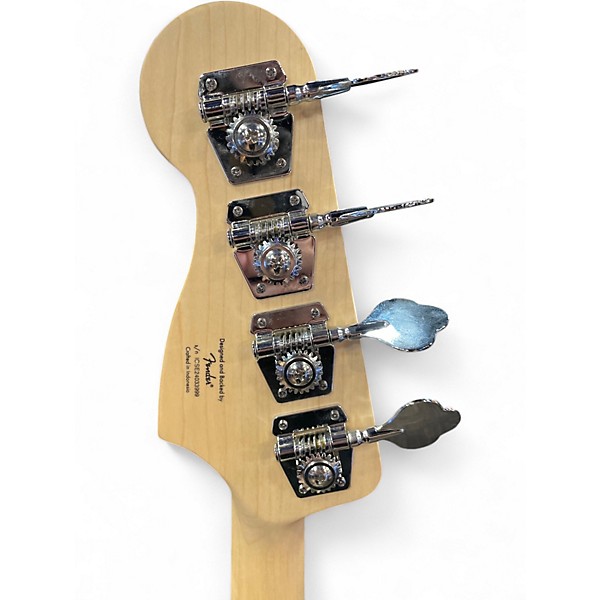 Used Squier Precision Bass Surf Green Electric Bass Guitar