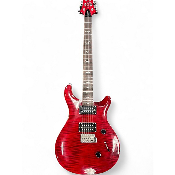 Used PRS SE Custom 24 red Solid Body Electric Guitar