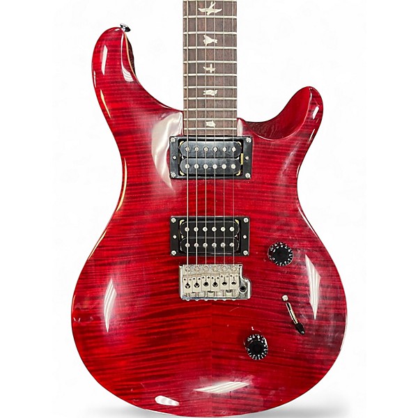 Used PRS SE Custom 24 red Solid Body Electric Guitar