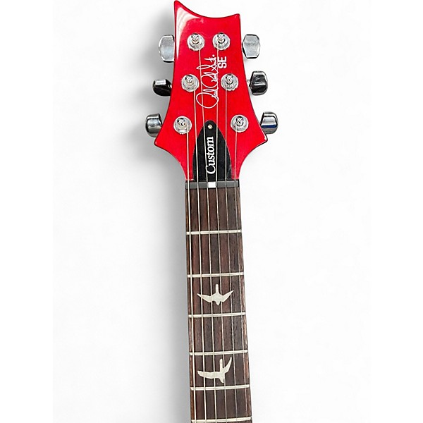 Used PRS SE Custom 24 red Solid Body Electric Guitar
