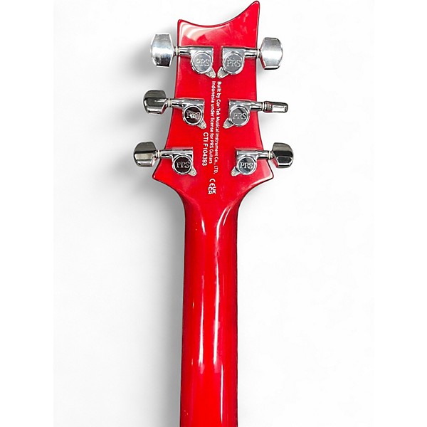 Used PRS SE Custom 24 red Solid Body Electric Guitar