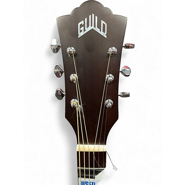 Used Guild F240E Jumbo Natural Acoustic Electric Guitar