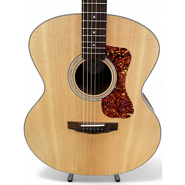 Used Guild F240E Jumbo Natural Acoustic Electric Guitar