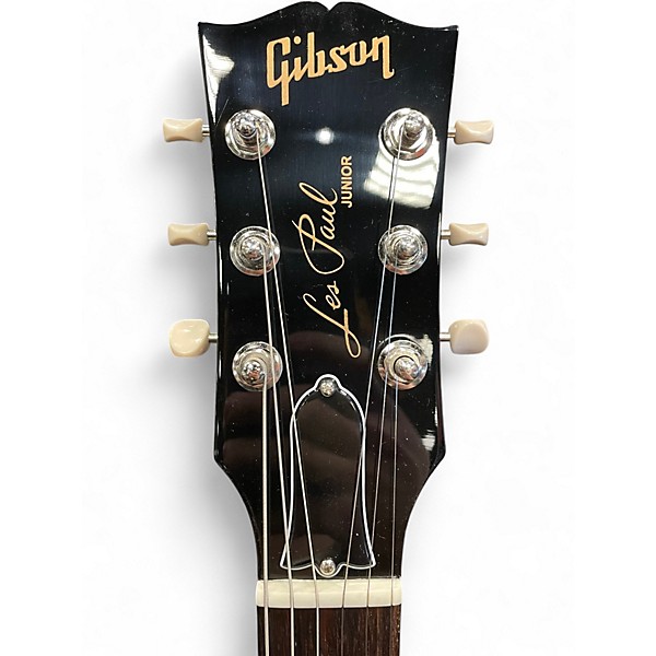 Used Gibson Les Paul Junior Black Solid Body Electric Guitar