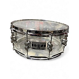 Used PDP by DW 14X5.5 Chad Smith Concept Series Snare Clear Acrylic Drum
