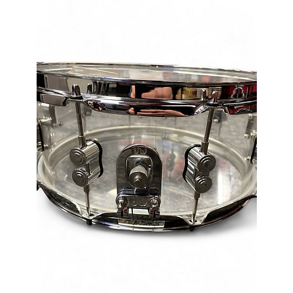 Used PDP by DW 14X5.5 Chad Smith Concept Series Snare Clear Acrylic Drum