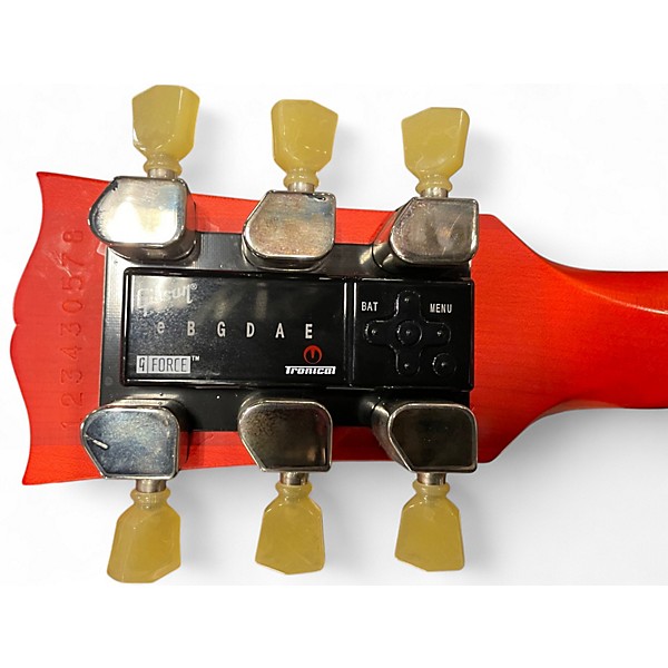 Used Gibson Les Paul Studio Flat Red Solid Body Electric Guitar