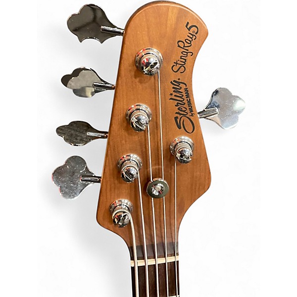 Used Sterling by Music Man Ray 35 Dorado Green Electric Bass Guitar