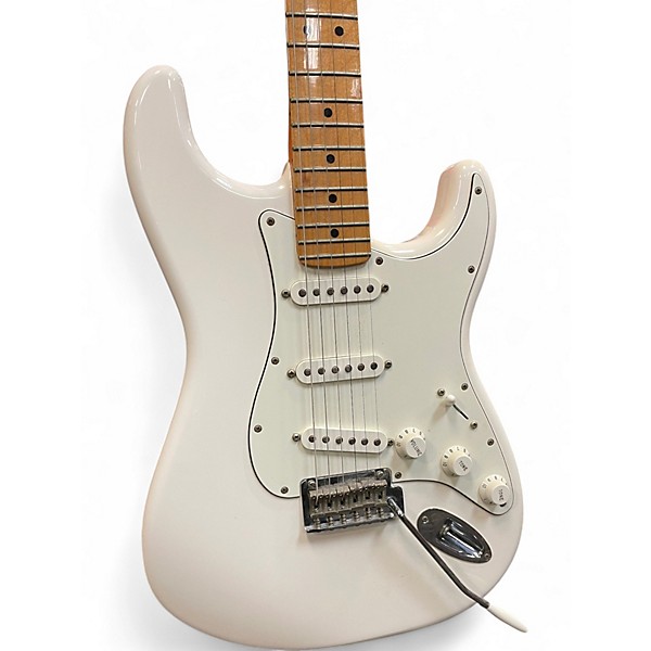 Used 2018 Fender Player Stratocaster Olympic White Solid Body Electric Guitar