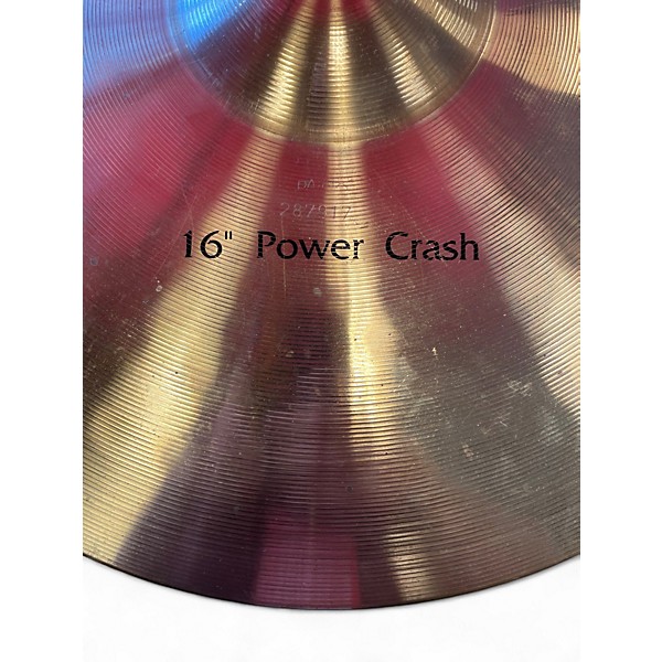 Used Paiste 16in Bronze 502 Power Crash Cymbal