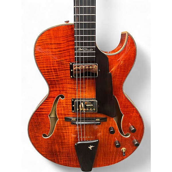 Used Eastman AR380CE Honey Burst Hollow Body Electric Guitar