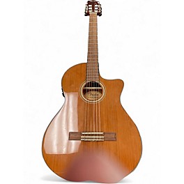 Used Fender CN-140SCE Natural Classical Acoustic Guitar