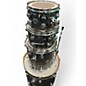 Used DW 4 Piece Collector's Series Maple VLT Black Galaxy Drum Kit thumbnail