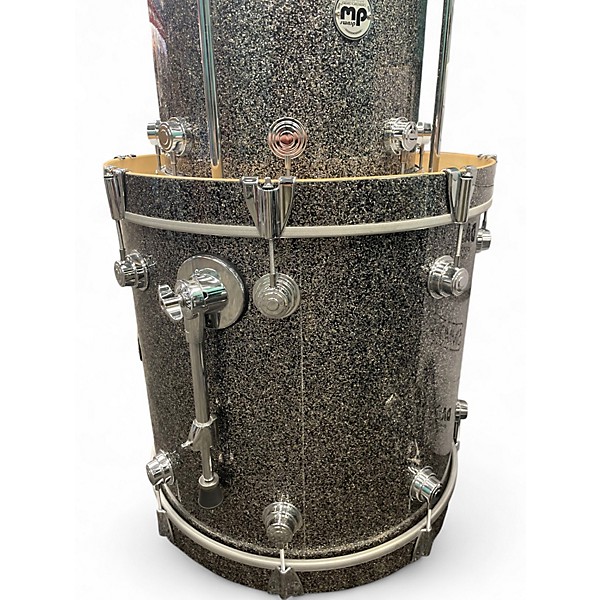 Used DW 4 Piece Collector's Series Maple VLT Black Galaxy Drum Kit