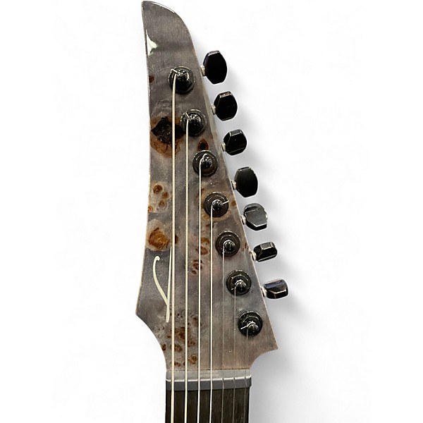 Used Legator Ninja Shred 7 Black Burl Solid Body Electric Guitar