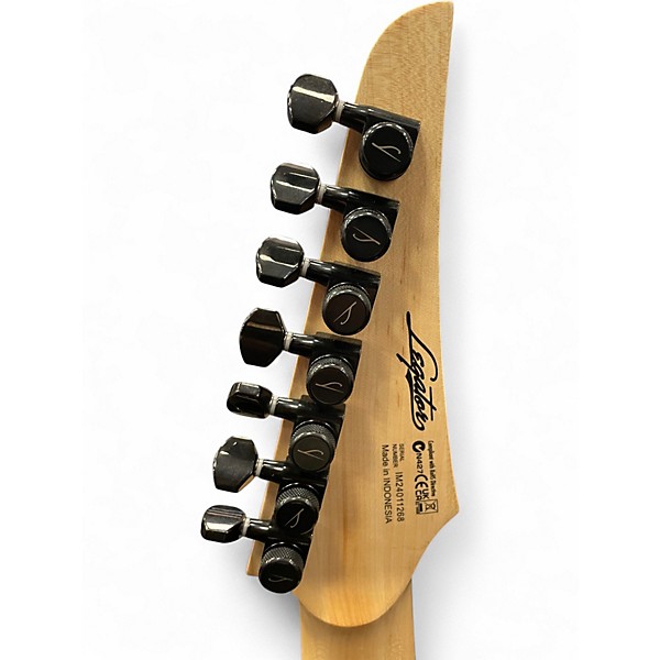 Used Legator Ninja Shred 7 Black Burl Solid Body Electric Guitar