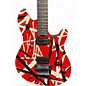 Used Ernie Ball WOLFGANG Red with Black and White Stripes Solid Body Electric Guitar