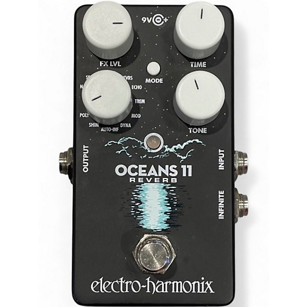 Used Electro-Harmonix Oceans 11  Reverb Effect Pedal