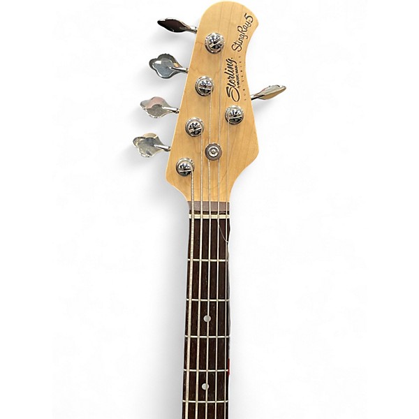 Used Sterling by Music Man Ray5 5 String Cream Electric Bass Guitar