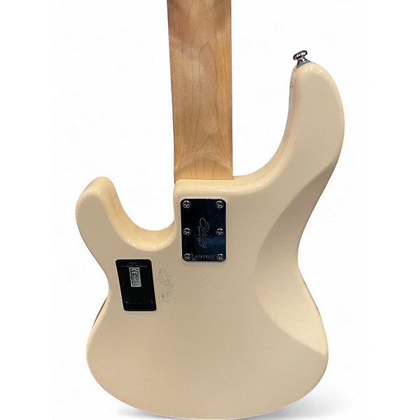 Used Sterling by Music Man Ray5 5 String Cream Electric Bass Guitar