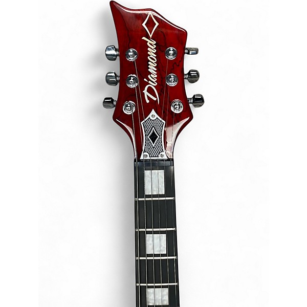 Used Diamond Hailfire  Trans Ruby Solid Body Electric Guitar