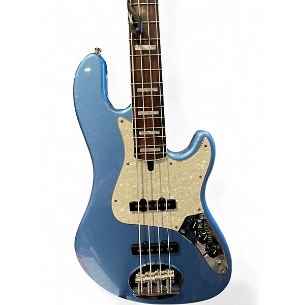 Used 2015 Lakland 44-02 Skyline Series Ice Blue Metallic Electric Bass Guitar