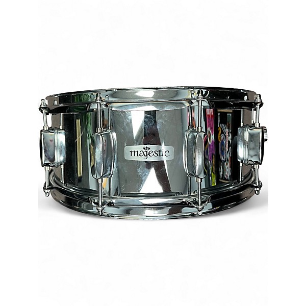 Used Majestic 14in Chrome Snare chrome Drum