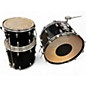 Used Slingerland 3 Piece Rock Outfit Black Drum Kit thumbnail