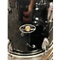 Used Slingerland 3 Piece Rock Outfit Black Drum Kit