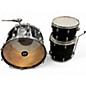 Used Slingerland 3 Piece Rock Outfit Black Drum Kit