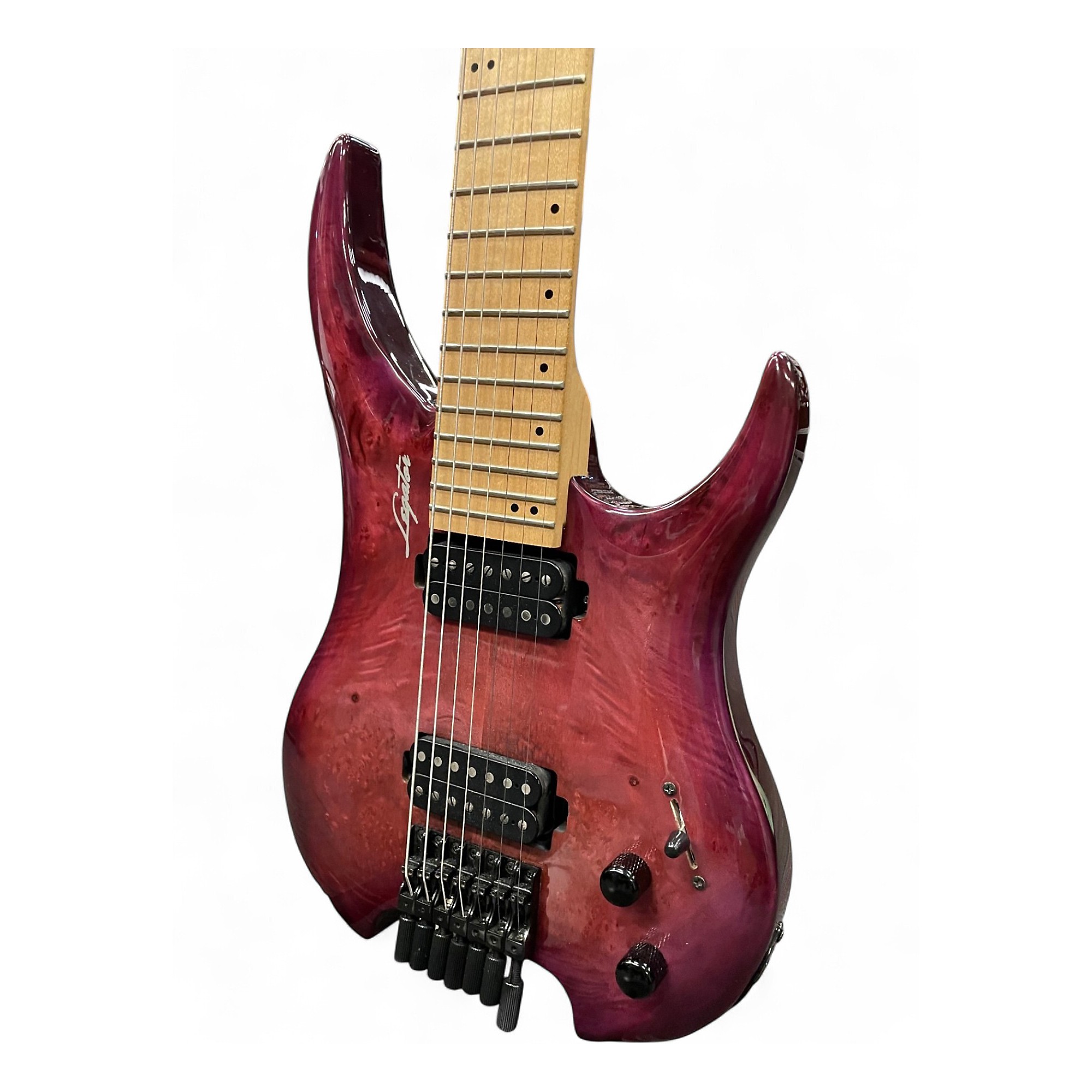 Used Legator Ghost 7-String Transparent Red Burst Solid Body