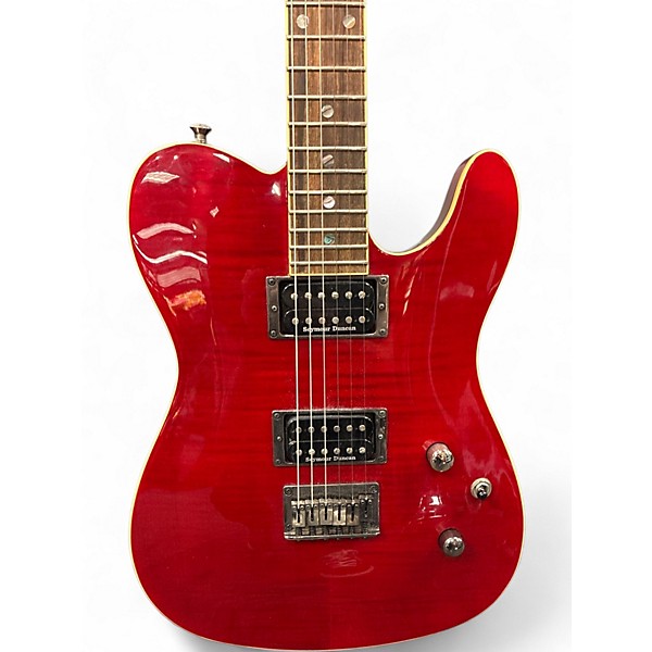 Used 2018 Fender Special Edition Custom Telecaster FMT HH Crimson Red Trans Solid Body Electric Guitar