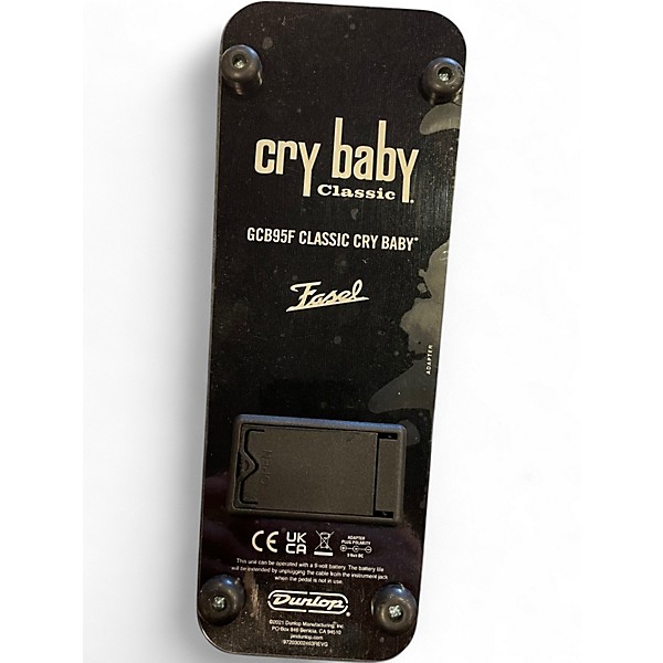 Used Dunlop GCB95F Crybaby Classic Wah With Fasel Inductor Effect Pedal