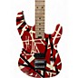 Used EVH Striped Series Red with Black and White Stripes Solid Body Electric Guitar thumbnail