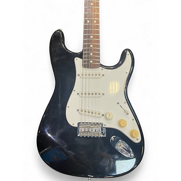 Used Fender MEXICAN STANDARD STRATOCASTER Black Solid Body Electric Guitar
