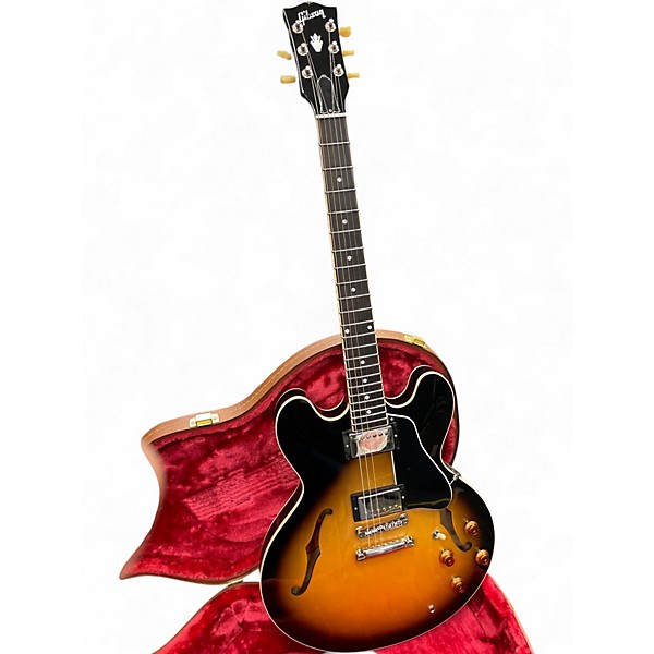 Used Gibson ES335 2 Color Sunburst Hollow Body Electric Guitar